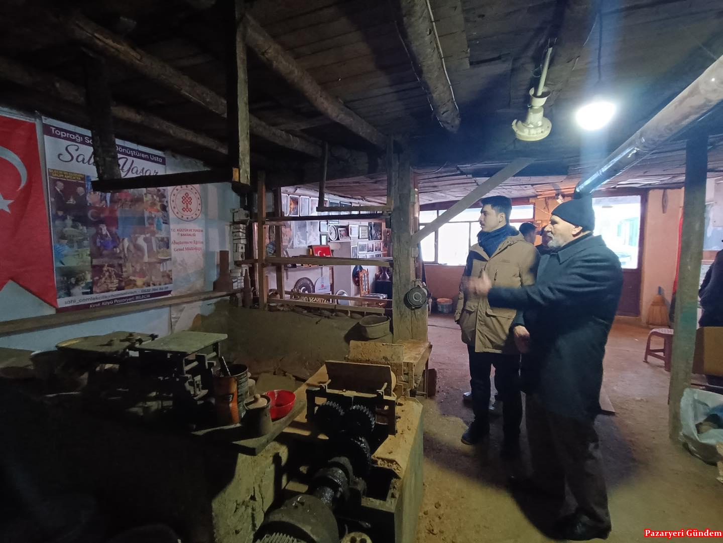 Cumhurbaşkanı tarafından ‘Yaşayan İnsan Hazinesi’ ödülü verilen çömlek ustasına ziyaret