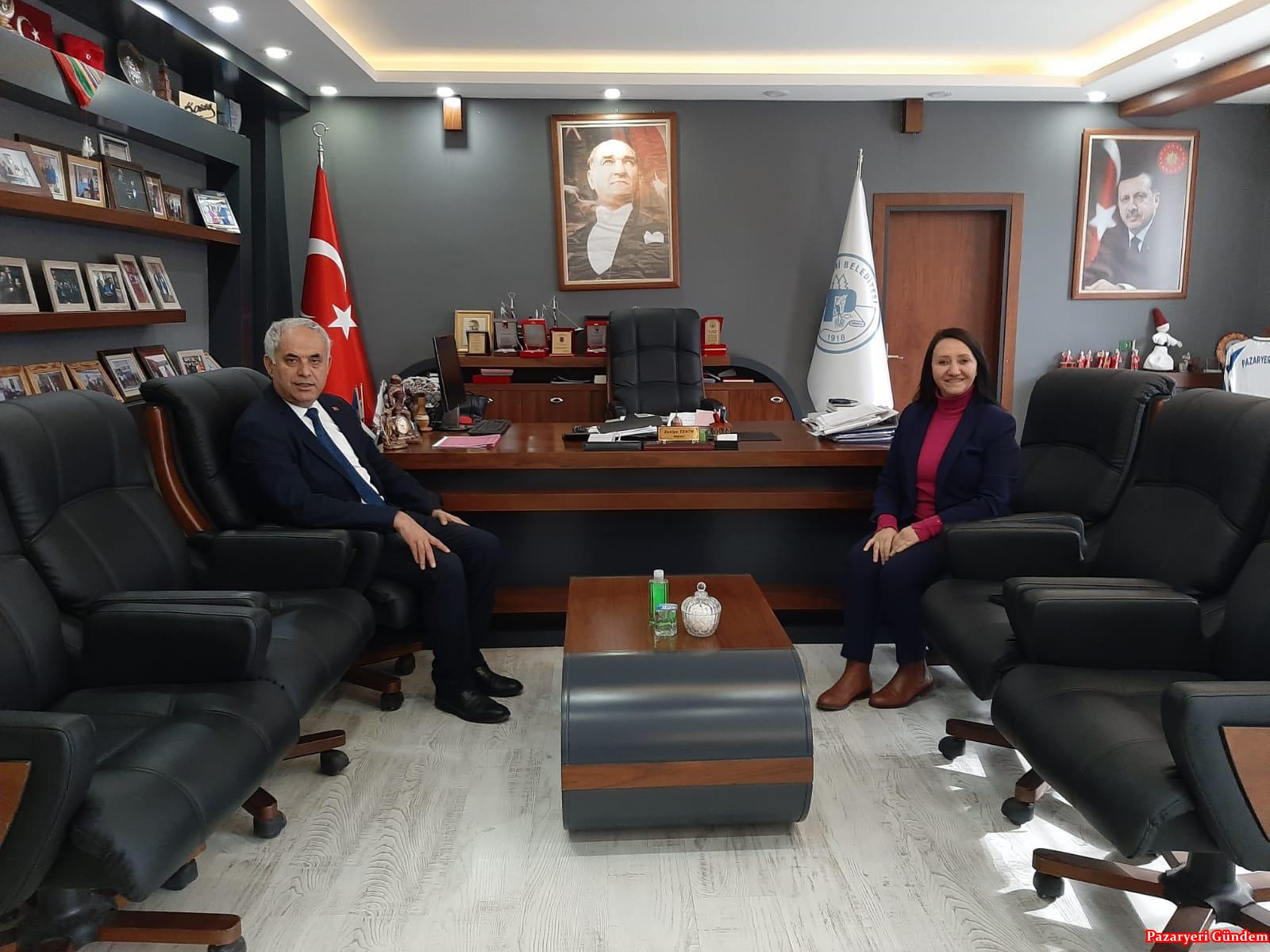 Başkan Yaman’dan Zekiye Başkana ziyaret