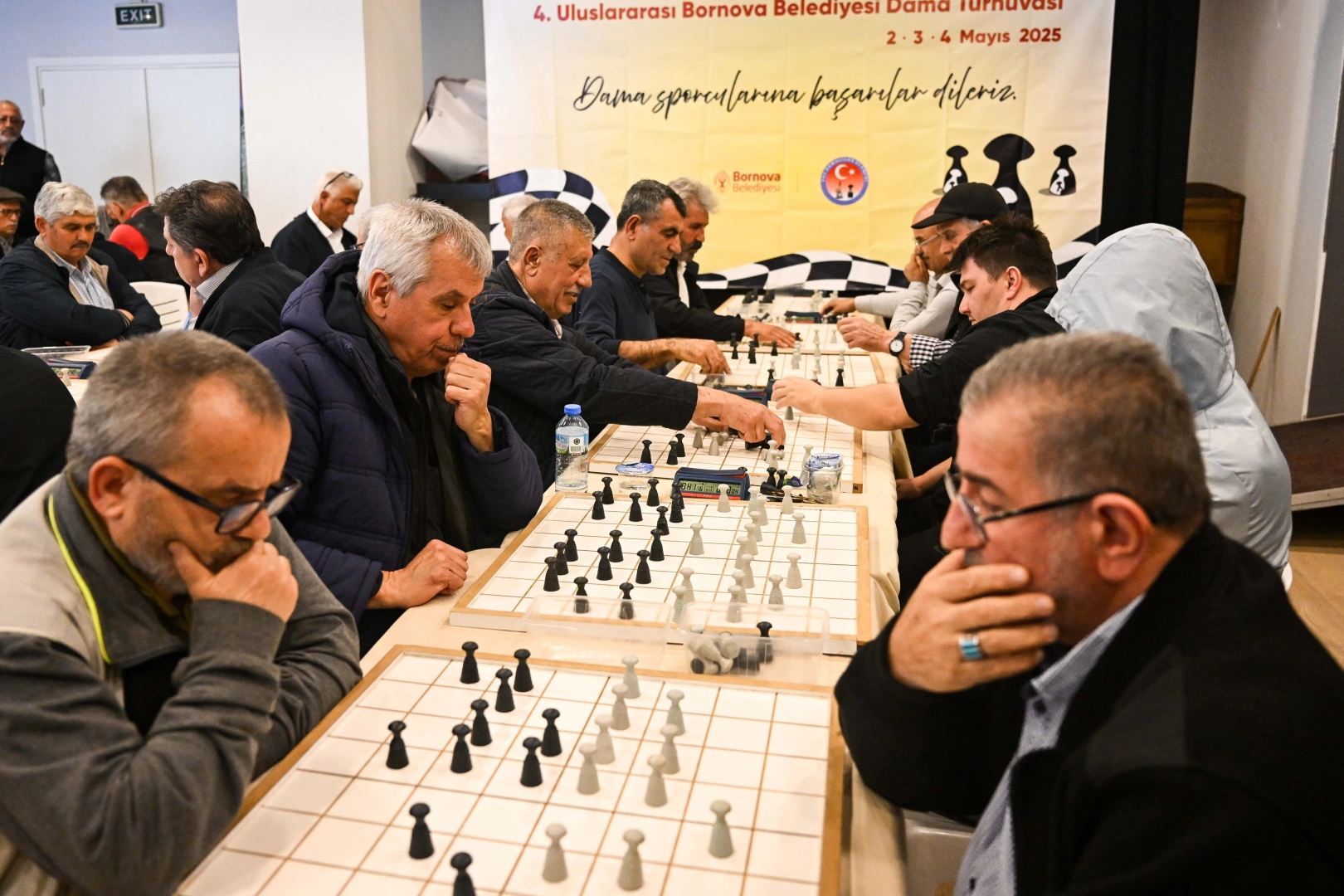 Bornova’da damada uluslararası buluşma