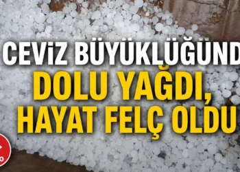 Pazaryeri’nde ceviz büyüklüğünde dolu yağışı